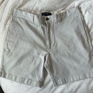 JCrew Factory men’s shorts. 30” waist and 7” length. Stone color.